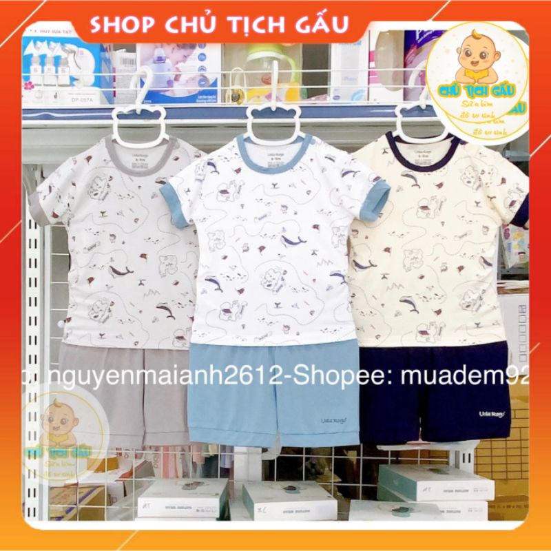 Bộ cộc tay bé trai bé gái chất petit hãng Uala Rogo cho bé từ 6m-4y