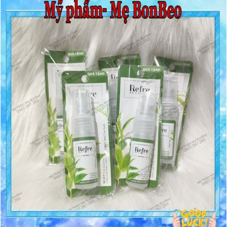 Combo 5 Xịt khử mùi Refre Natural mini 6ml