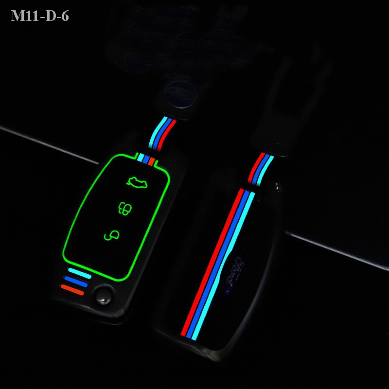 Vỏ ốp khoá xe hơi - Bọc chìa ô tô Ford Ecosport 2015, Fiesta, Focus Remote 3 Nút - M11-D6