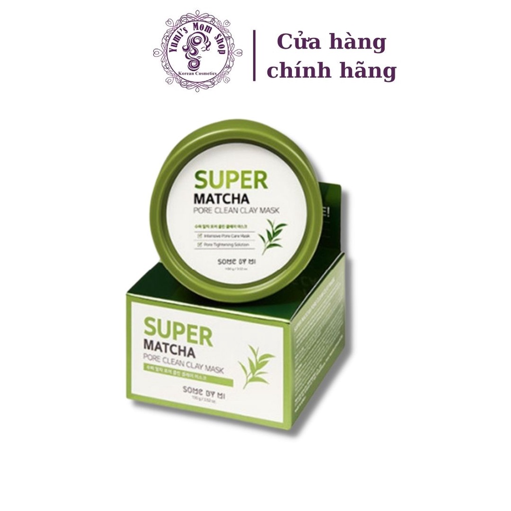 Mặt Nạ Đất Sét Trà Xanh Giúp Làm Sạch, Thu Nhỏ Lỗ Chân Lông Some By Mi Super Matcha Pore Clean Clay Mask 100g