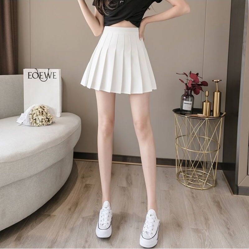 Chân váy xếp ly cạp cao chất đẹp Hàn quốc(ảnh chủ shop tự chụp) | BigBuy360 - bigbuy360.vn