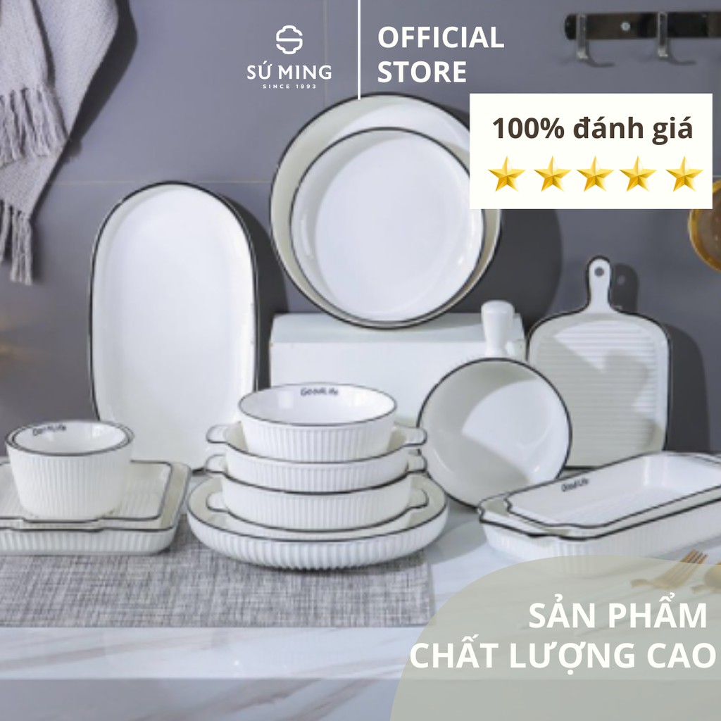 [LẺ] Bộ Bát Đĩa Sứ [Good Life] [Cao Cấp] sang trọng, đẳng cấp, độc đáo, giao hàng an toàn.