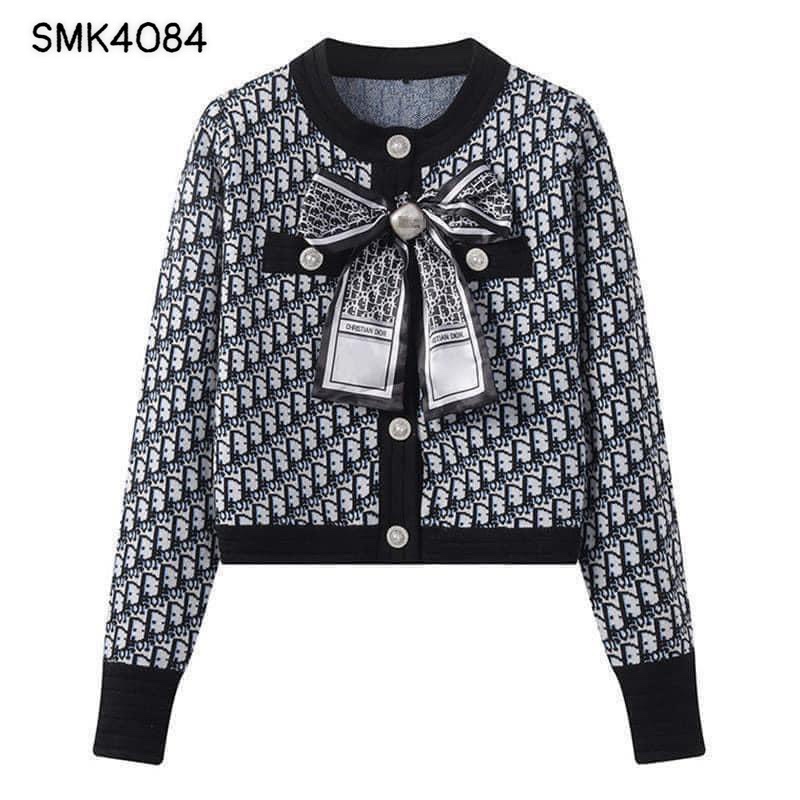 SMK4084- ÁO LEN MONTEGHI KÈM NƠ