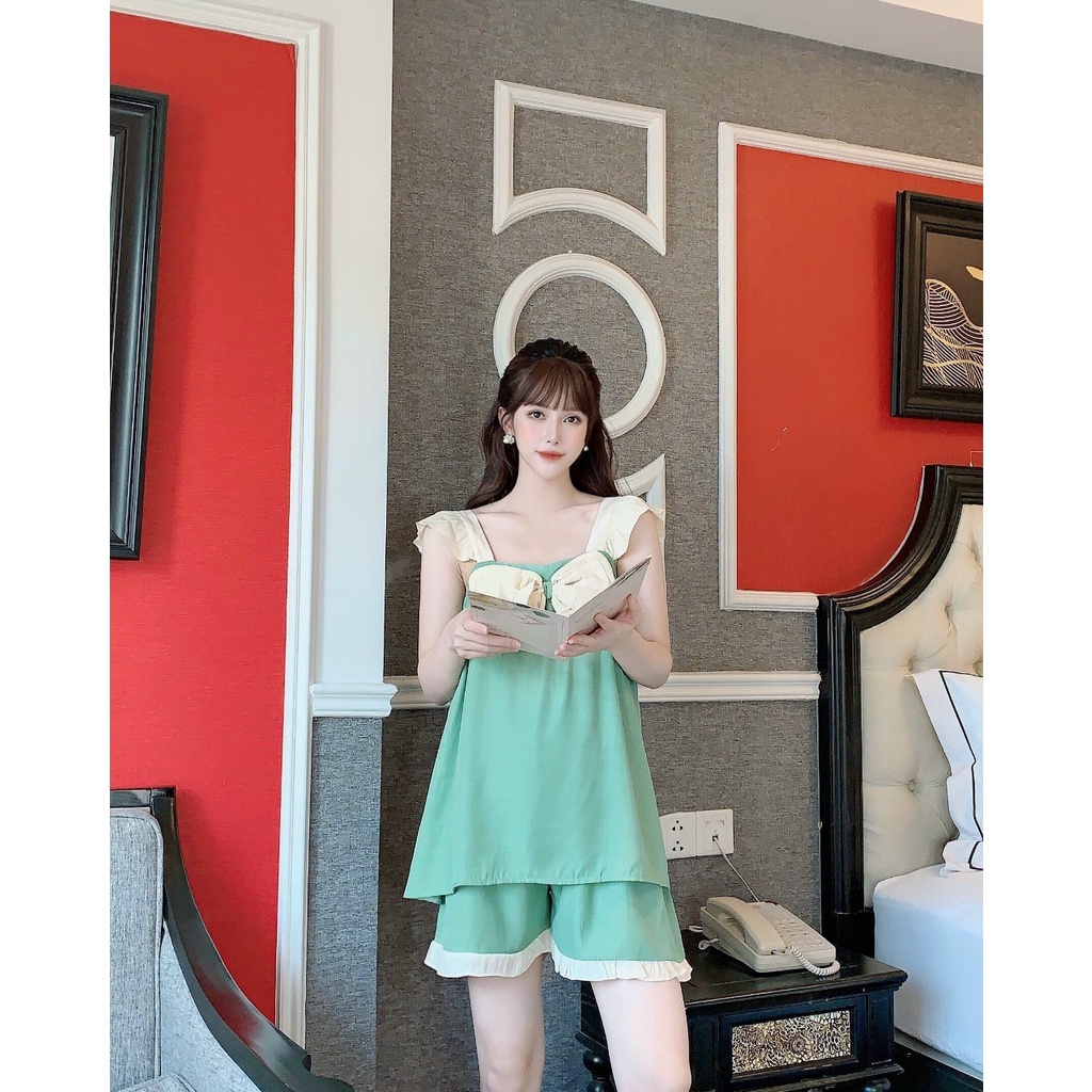 Bộ đồ bầu ngắn tay thời trang thiết kế mặc mùa hè mềm mát MSP552 Mom and Baby