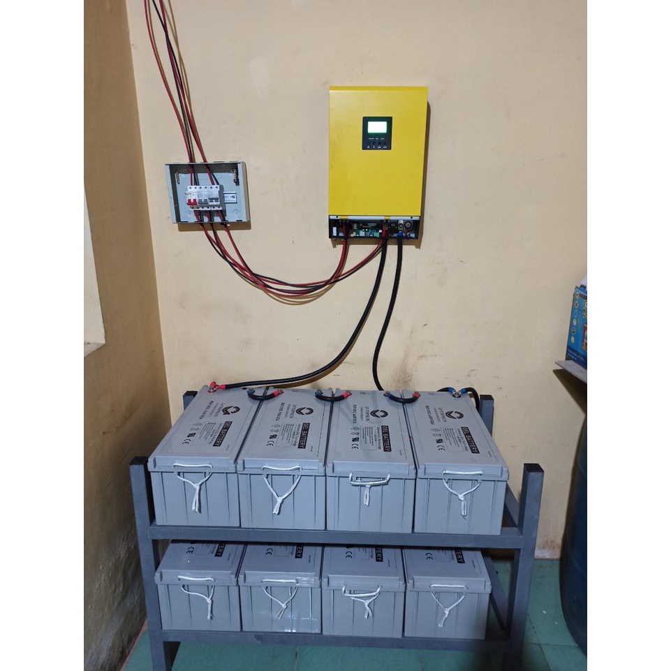 Acquy Gel LVTOPSUN 12V-200Ah lưu trữ Năng Lượng Mặt Trời.