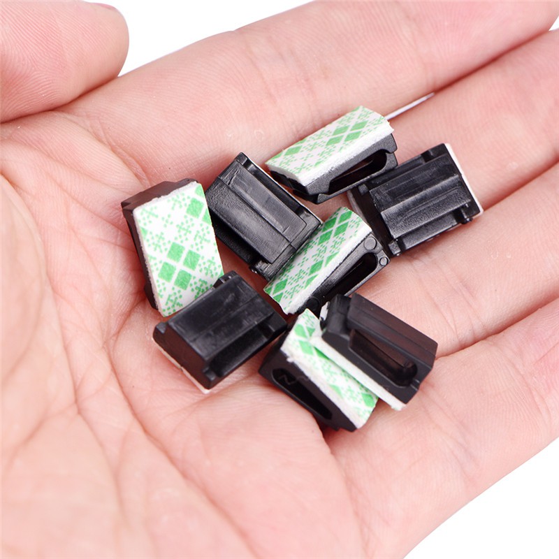 50 Kẹp Giữ Dây Cáp Màu Đen Hình Chữ Nhật Tự Dính | BigBuy360 - bigbuy360.vn