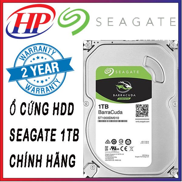 Top ổ cứng Seageat bacu 1TB chính hãng dùng cho camera thiết bị lưu trư với độ bền cùng độ ổn định vượt trội