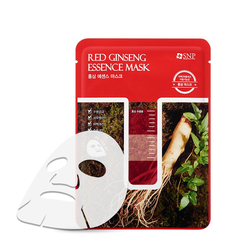 Mặt Nạ SNP Ginseng Essence Mask thương hiệu Hàn Quốc giúp cấp ẩm, dưỡng trắng, đàn hồi săn chắc da 25g