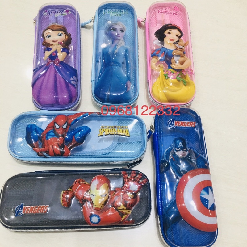Hộp Bút 3D Hàng Đẹp-Ví Đựng Bút 3D Trong Suốt Mã Số 5773-5774-5776-5778 (01 chiếc)o