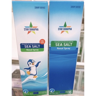 Xịt mũi nước biển SEA SALT trẻ em,  người lớn 80ml -  và NATRI CLORID 30ml chuyển giao công nghệ từ Châu Âu