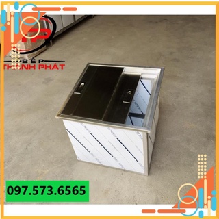Thùng Đá Inox Âm Bàn. Thùng đá Inox