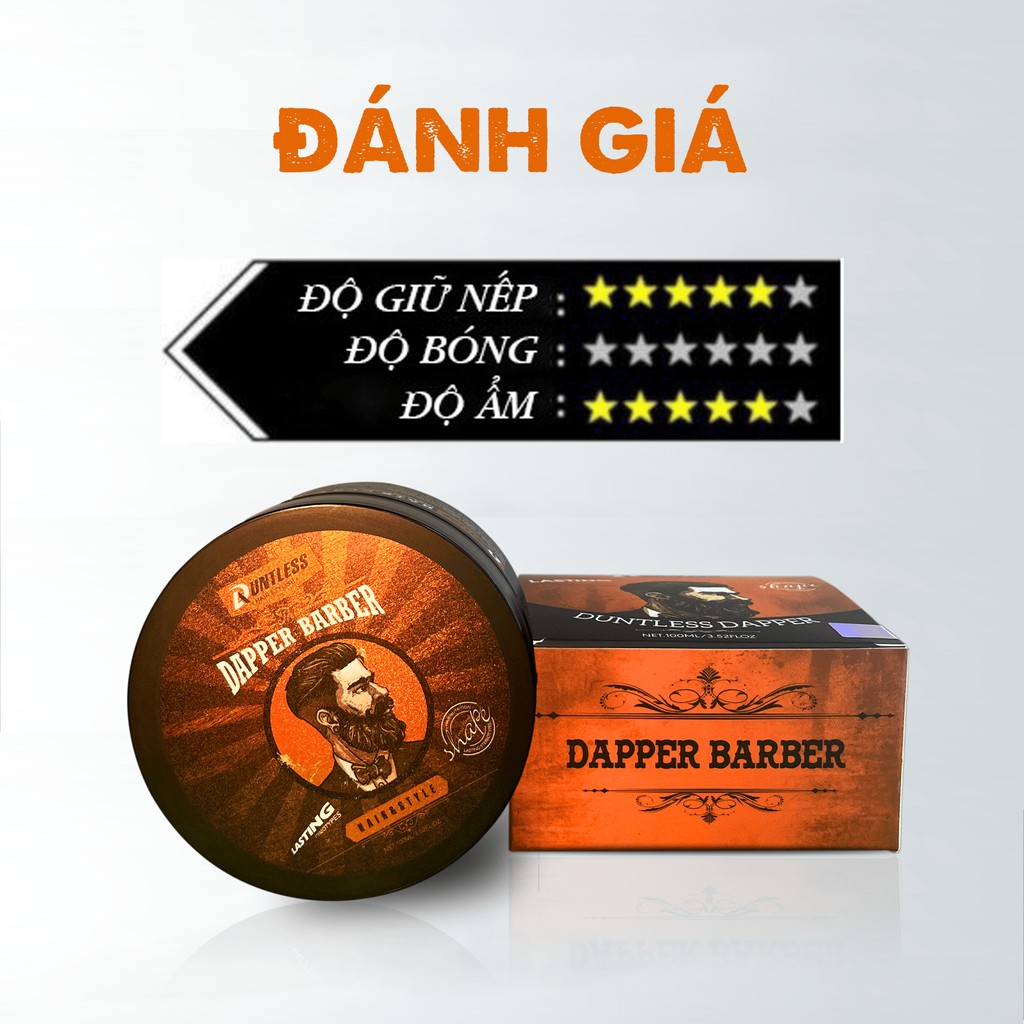 Sáp Vuốt Tóc Nam DUNTLESS Dapper 100ml [Tặng Gôm + Lược]