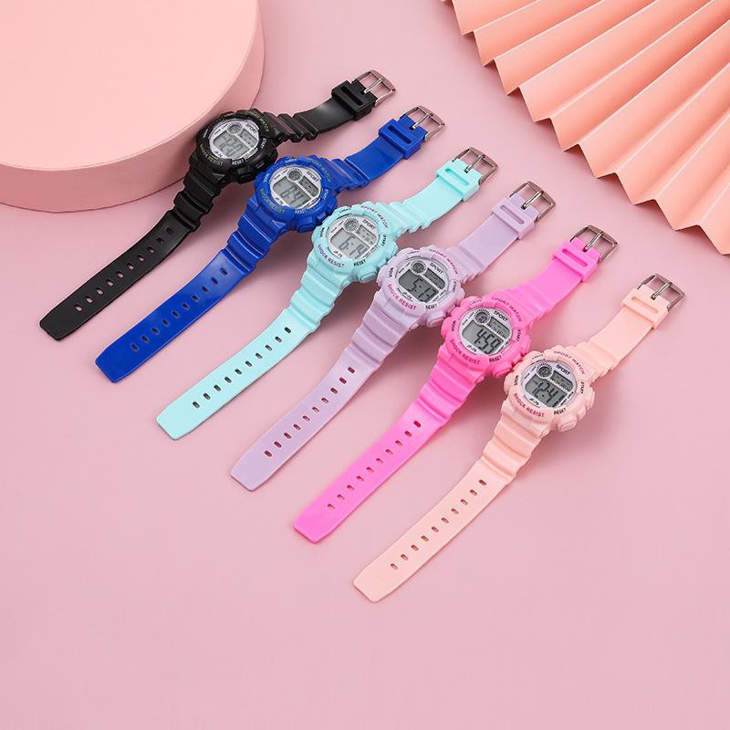 ĐỒNG HỒ NỮ DÂY CAO SU SPORT D406 JF75 ĐIỆN TỬ MẶT TRÒN NHỎ XINH