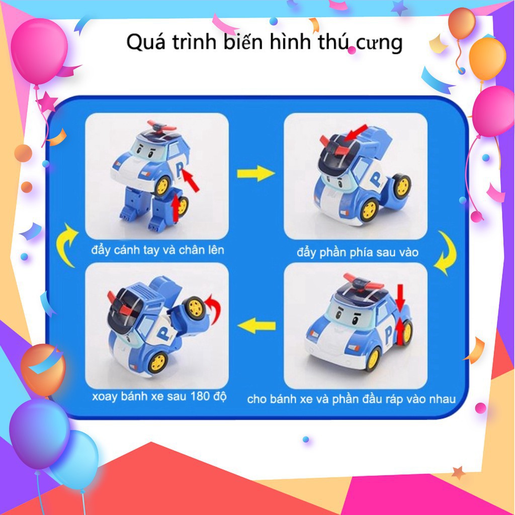 Xe Robocar Poli biến hình (4 mẫu)