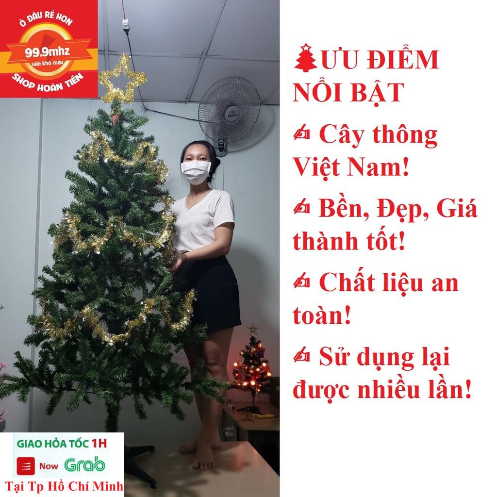 Cây Thông Noel 1m8 Trang Trí Giáng Sinh Tặng Kèm 3 Dây Kim Tuyến 1 Ngôi Sao Cây Thông Hàng Cao Cấp Lá Dầy Tán Rộng