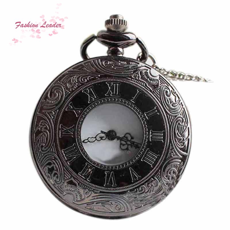 Đồng hồ quả quýt bằng thép không gỉ phong cách retro cho nam và nữ đồng hồ bỏ túi có thể đeo được