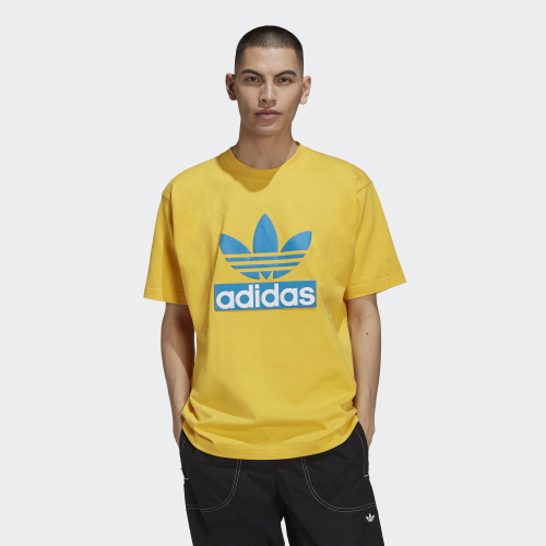 Adidas Men's ORIGINALS BIG TRFL TEE sports short-sleeved T-shirt H09345 +++ 100% Authentic Guarantee +++