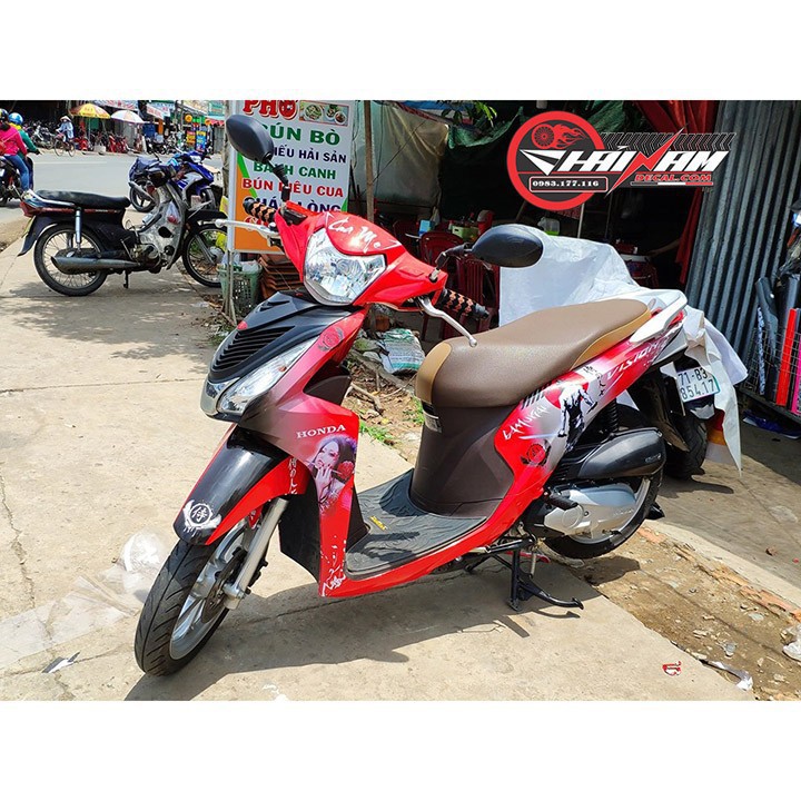 Tem Trùm Vision Samurai Trắng Đỏ