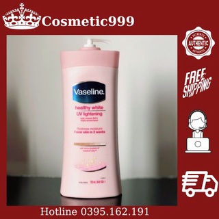Sữa dưỡng thể vaseline healthy white uv lightening 725ml - Cosmetic999