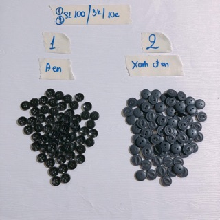 combo 10 nút áo,cúc áo,khuy áo đen