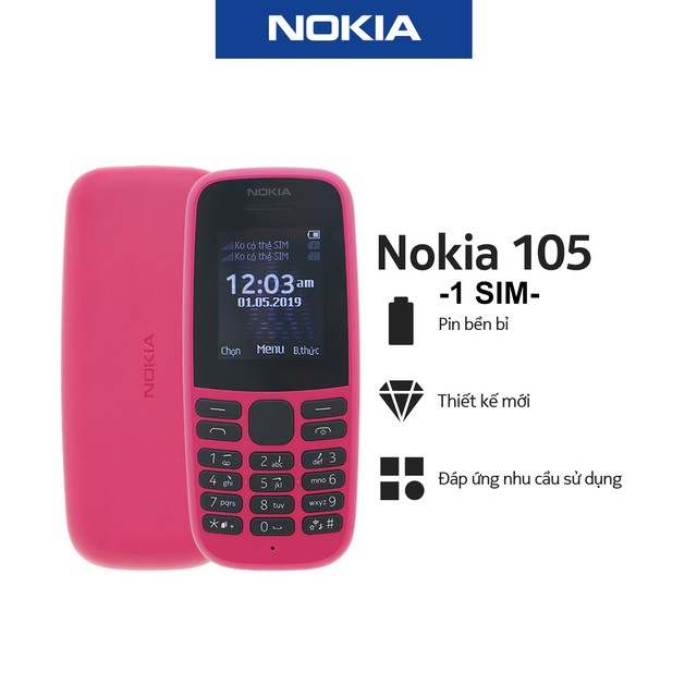 Điện Thoại Nokia 105 Single Sim (2019) - Hàng Chính Hãng