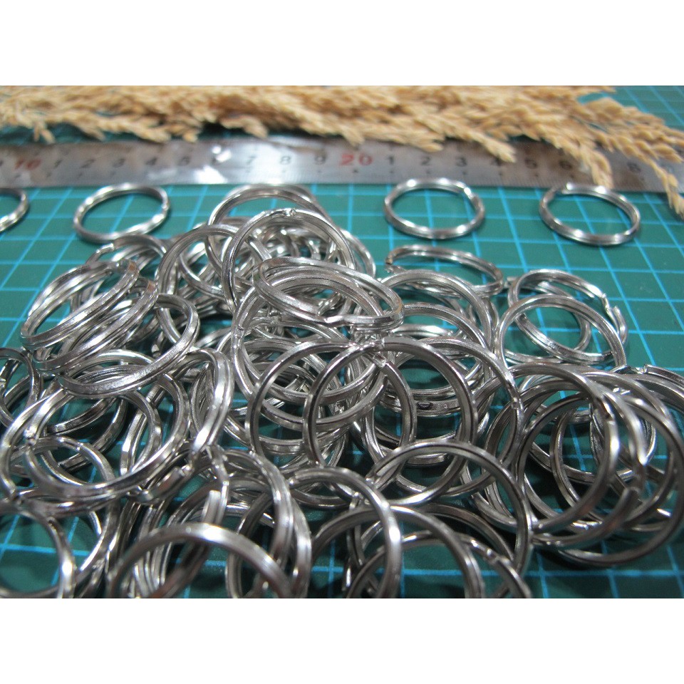 Combo 20 Khoen Tròn Inox Loại Dày móc chìa khóa