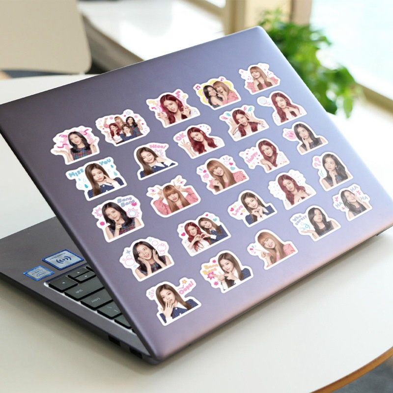 Bộ 40 Sticker Nhóm Nhạc BLACKPINK Hàn Quốc JENNIE JENNIE LISA JISOO Kim Ji-soo ROSE