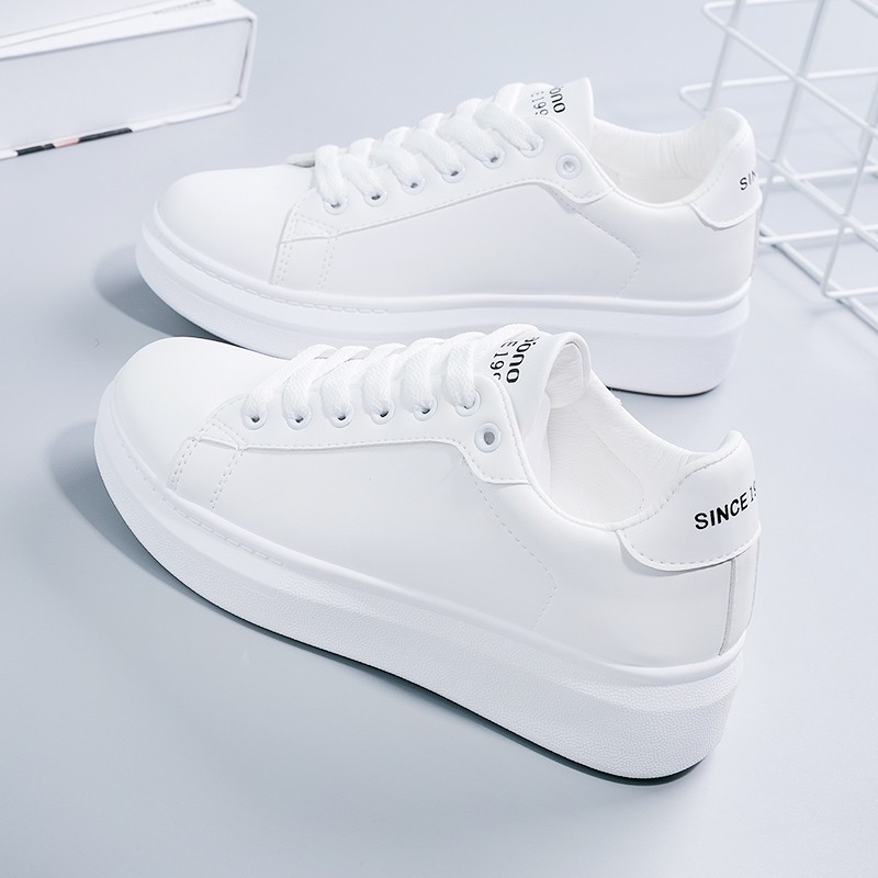 GIÀY THỂ THAO NỮ MÀU TRẮNG 1990 ĐỘN ĐẾ 3 PHÂN CỰC DẸP