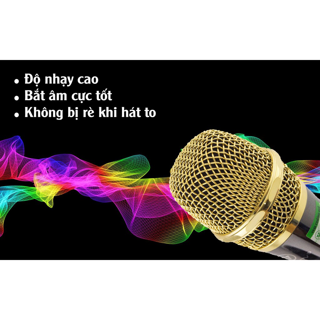 [Bảo hành 12 tháng] Mic hát karaoke có dây Vina KTV VN939 CHÍNH HÃNG - Micro có dây VinaKTV VN 939 cao cấp