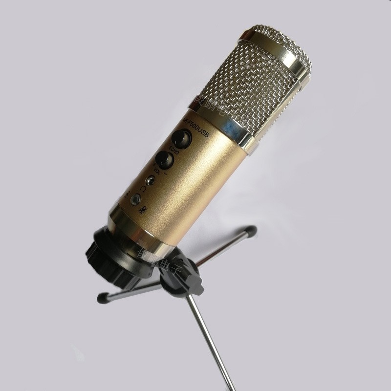 [Mã ELHACE giảm 4% đơn 300K] Micro Karaoke không cần cài đặt F500USB Sử dụng cổng USB 2.0 - Microphone LiveStream