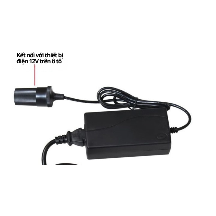 Bộ Chuyển Đổi Điện Ô Tô 220V Sang 12V 60W Bộ Chuyển Đổi Đa Năng Ô Tô Tại Nhà 3 By-322