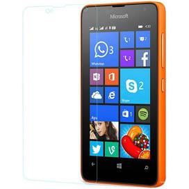 Kính cường lực Nokia Lumia 430,435 Kính trong suốt mài cạnh tặng kèm khăn lau.
