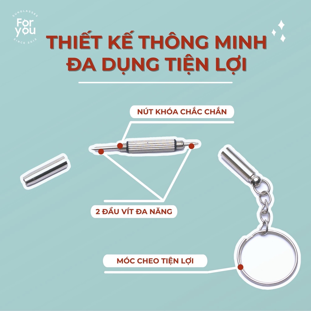 Vít Vặn Kính Mắt đa năng sửa gọng kính Kính mắt 4U