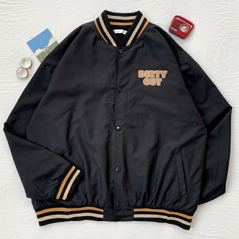 Áo Bomber Jacket DIRTYOUT Form Rộng Bigsize Unisex ( ảnh thật hàng có sẵn )