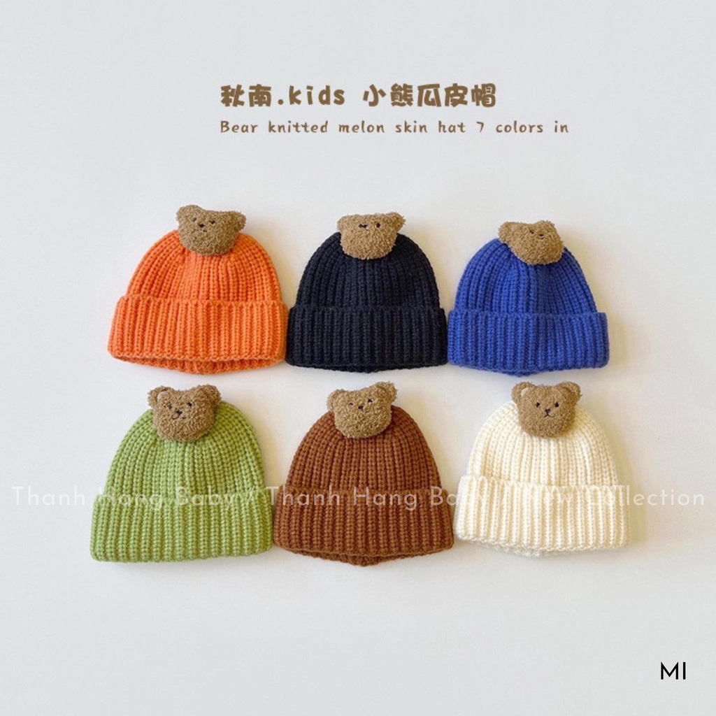 Mũ len cho bé trai bé gái , mũ len trẻ em thanh hằng baby từ 6 tháng đến 2 tuổi