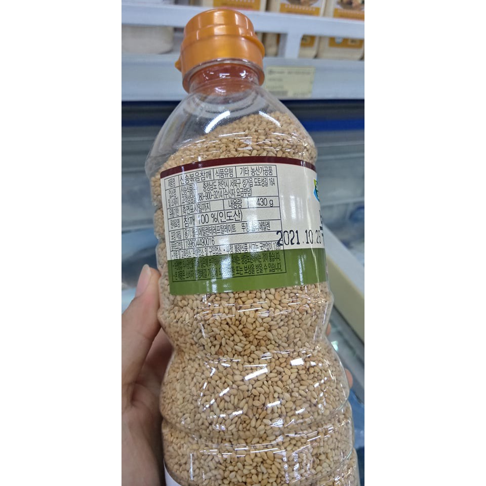 Mè rang, vừng rang hàn quốc 430g - 볶음참깨