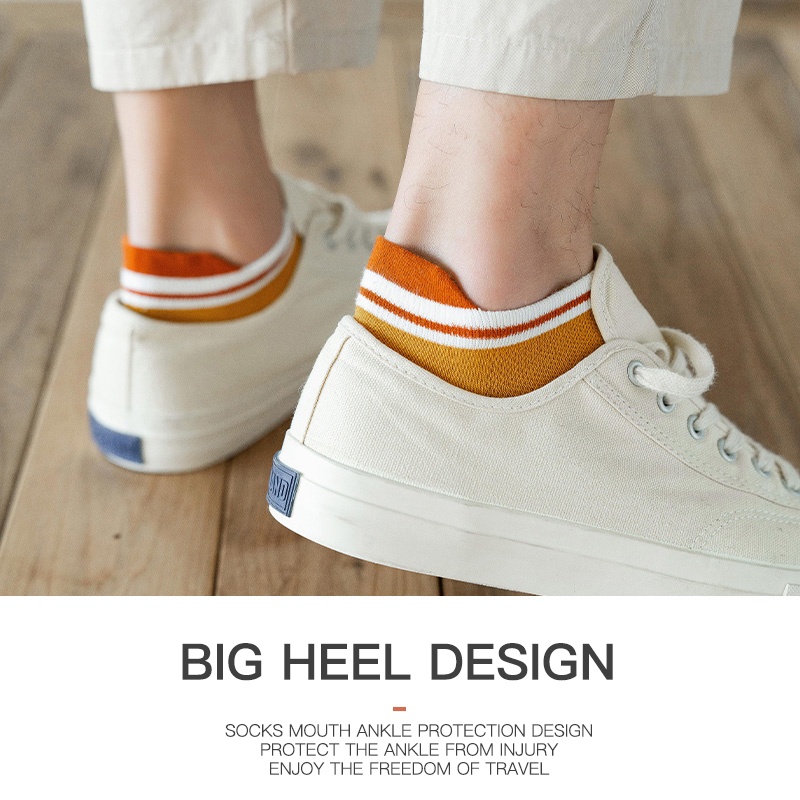 Set 4 đôi vớ cotton thoáng khí thời trang cho nam và nữ