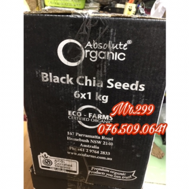 Hạt Chia Absolute Organic 1 kg [ date 2023]