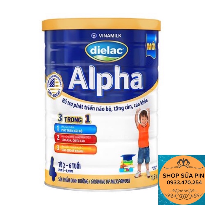 Sữa bột Dielac Alpha số 4 1500g date mới