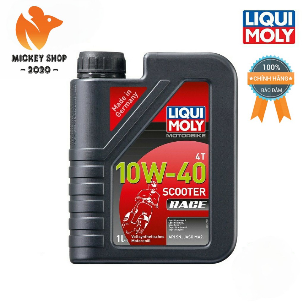 [HOT] Nhớt Xe Tay Ga Liqui Moly Motorbike 4T 10W-40 API-SN Scooter Race – CHÍNH HÃNG