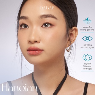 Lens cận màu olive có viền hàn quốc hanoian olive có độ cận