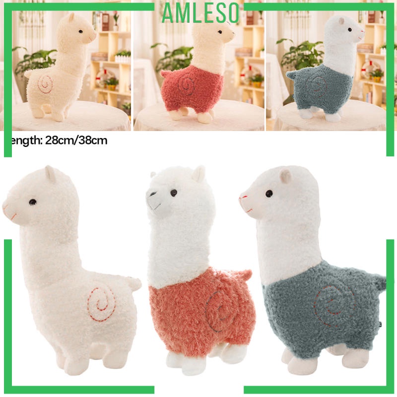 Đồ chơi nhồi bông hình lạc đà Alpaca dễ thương cho văn phòng