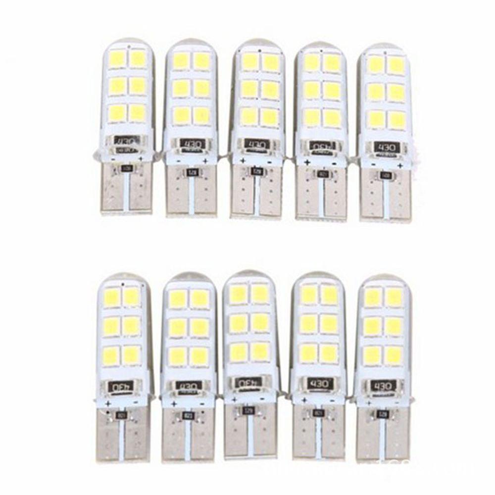 10 Bóng Đèn LED Chiếu Biển Số Xe Hơi Ánh Sáng Trắng 12V 12SMD 1210 COB