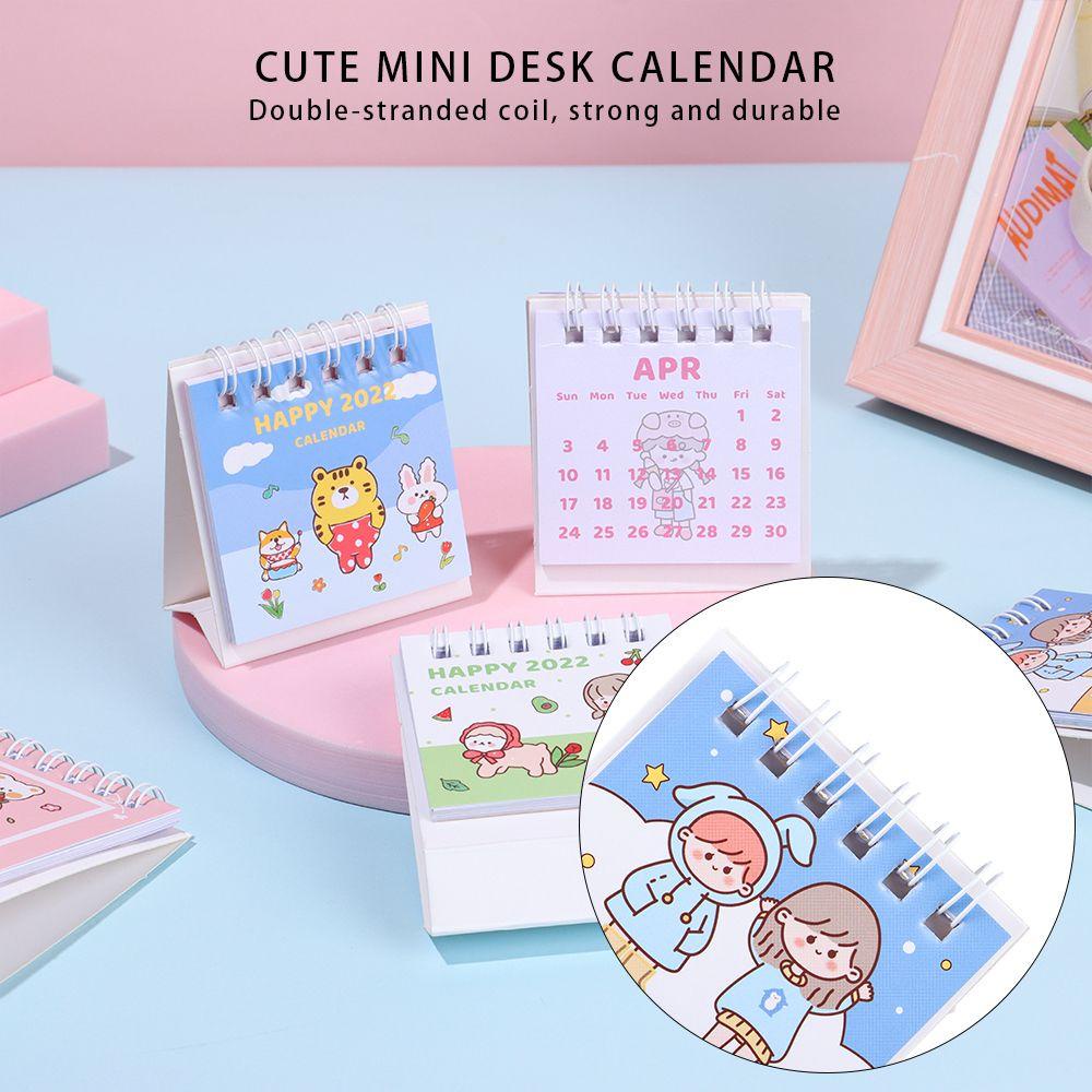 Lịch Để Bàn Mini Màu Cầu Vồng Xinh Xắn