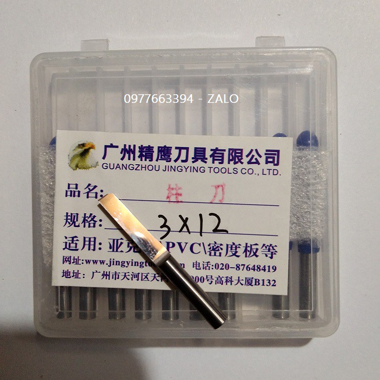 Dao cắt alu gương 2 me thẳng