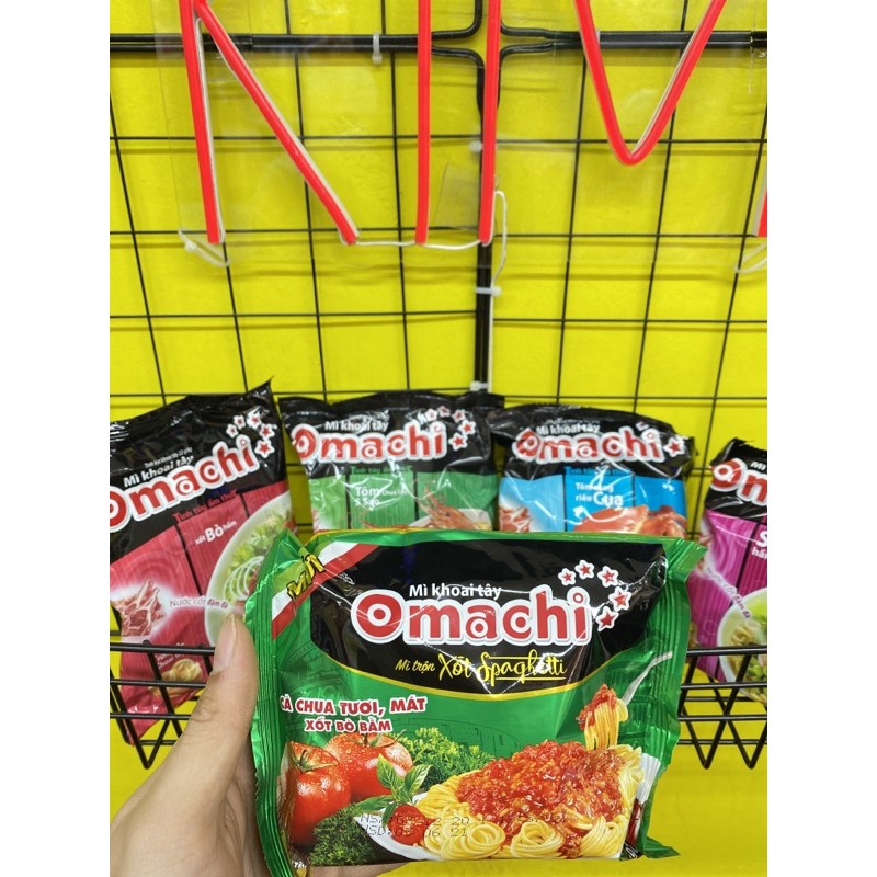 Mì gói Omachi (Bò hầm ,Tôm chua cay ,riêu Cua ,Sườn hầm ,Xốt Spaghetti) | BigBuy360 - bigbuy360.vn