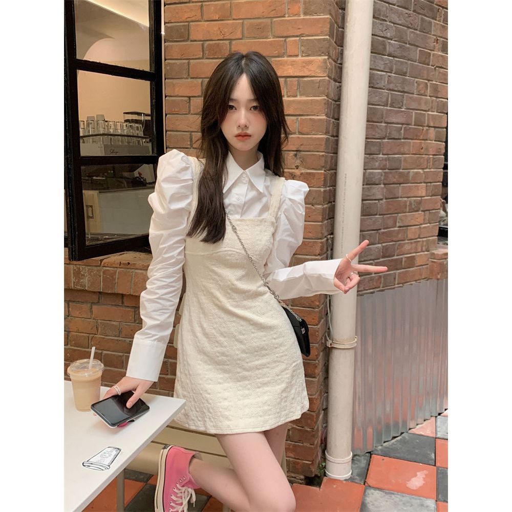 Đầm Hai Dây Ôm Eo Thời Trang Mùa Thu Quyến Rũ Cho Nữ