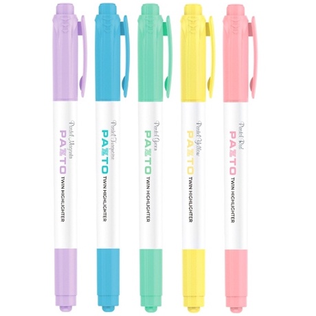 Bút dạ quang màu Pastel Thiên Long Pazto HL-016 - Rửa được - Không để lại vết khi Photocopy