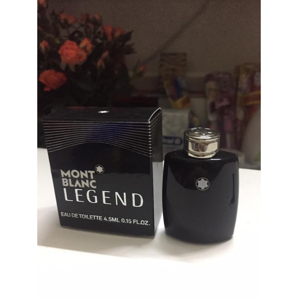 Auth- Nước hoa nam mini MONT BLANC Legend EDT 4.5ml (Đen)