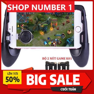💥Bản Mới Nhất💥   Combo Tay cầm Chơi Game Liên Quân PUBG ROS tặng Bộ 2 nút bấm hỗ trợ chơi PUBG K01 💥 SIÊU HOT💥